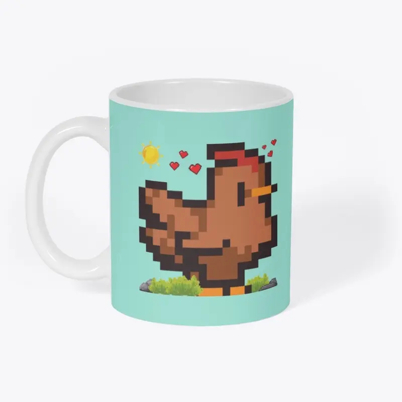 Pixel Chicken Mugs